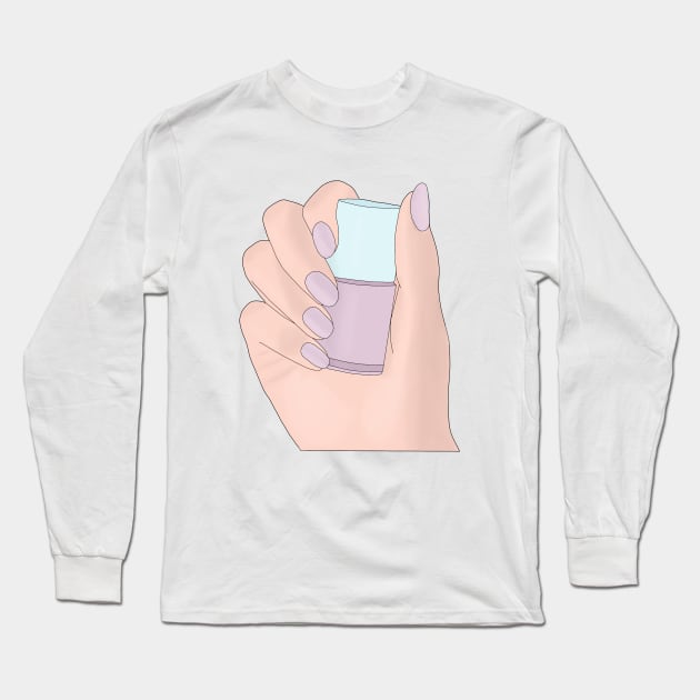 Precious Nail Polish Long Sleeve T-Shirt by DiegoCarvalho